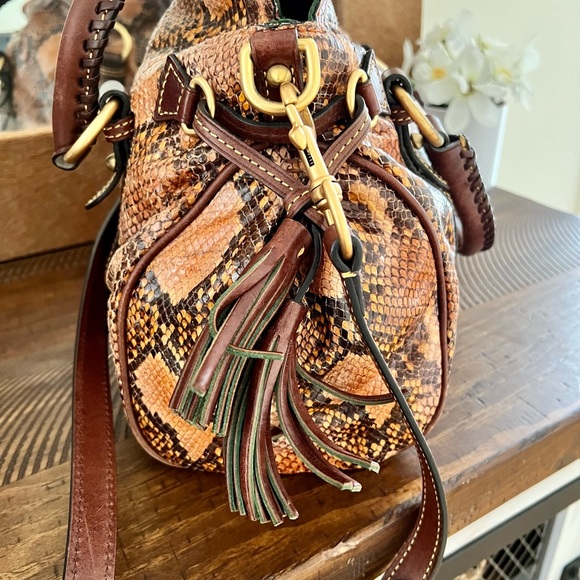 Reptile Brown Dooney Bourke Purse - Picture 4 of 16